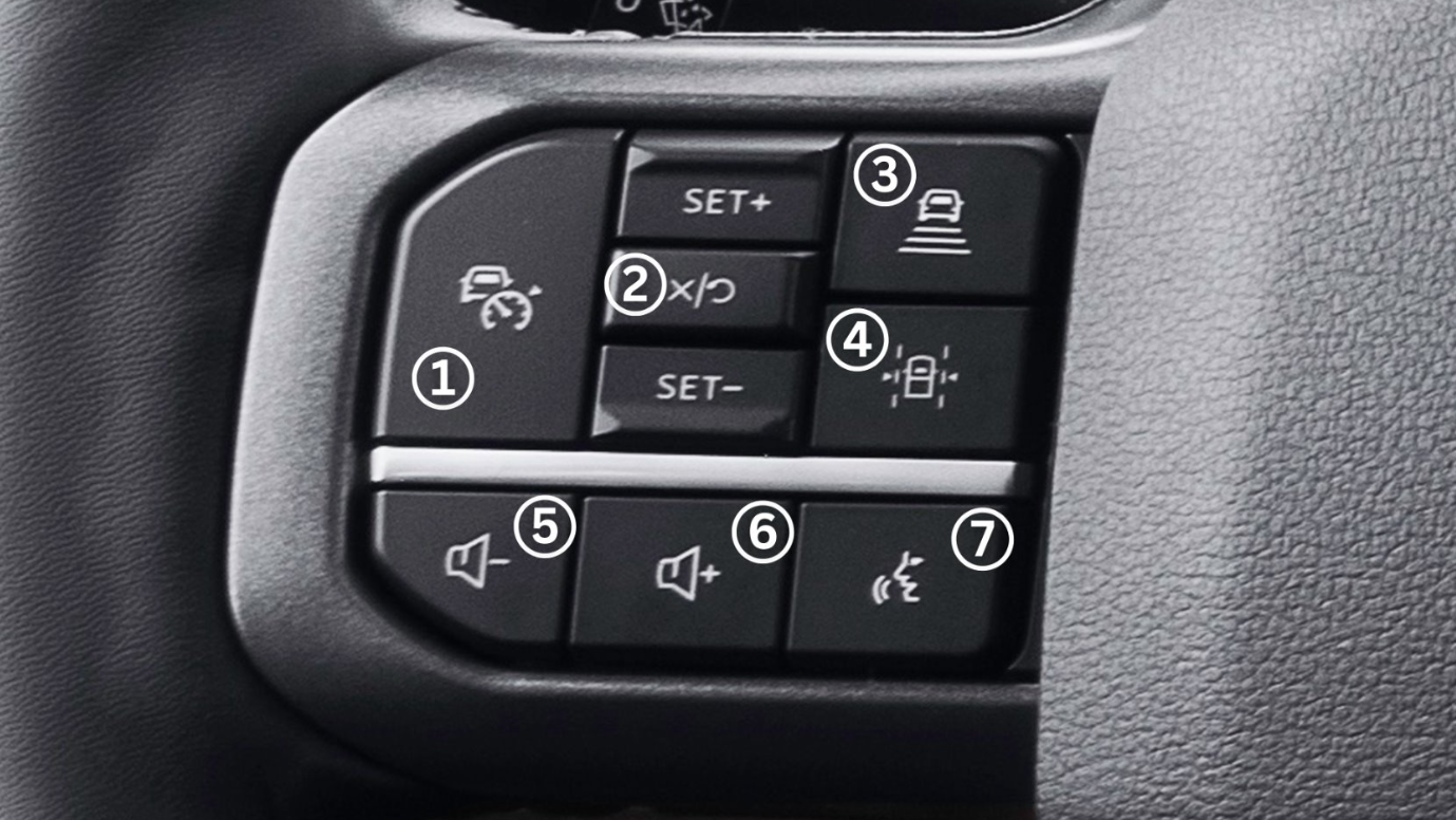 Volante Multifuncional - Comandos do Lado Esquerdo