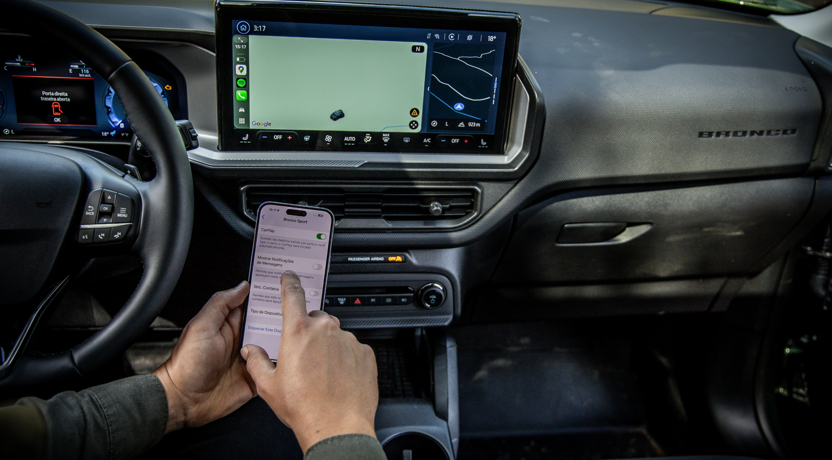 Sync® 4 – Conectividade com CarPlay & Android Auto sem fio