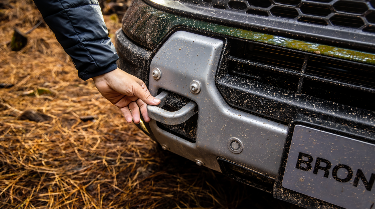 Ganchos de Reboque Dianteiros e Protetor Off-road