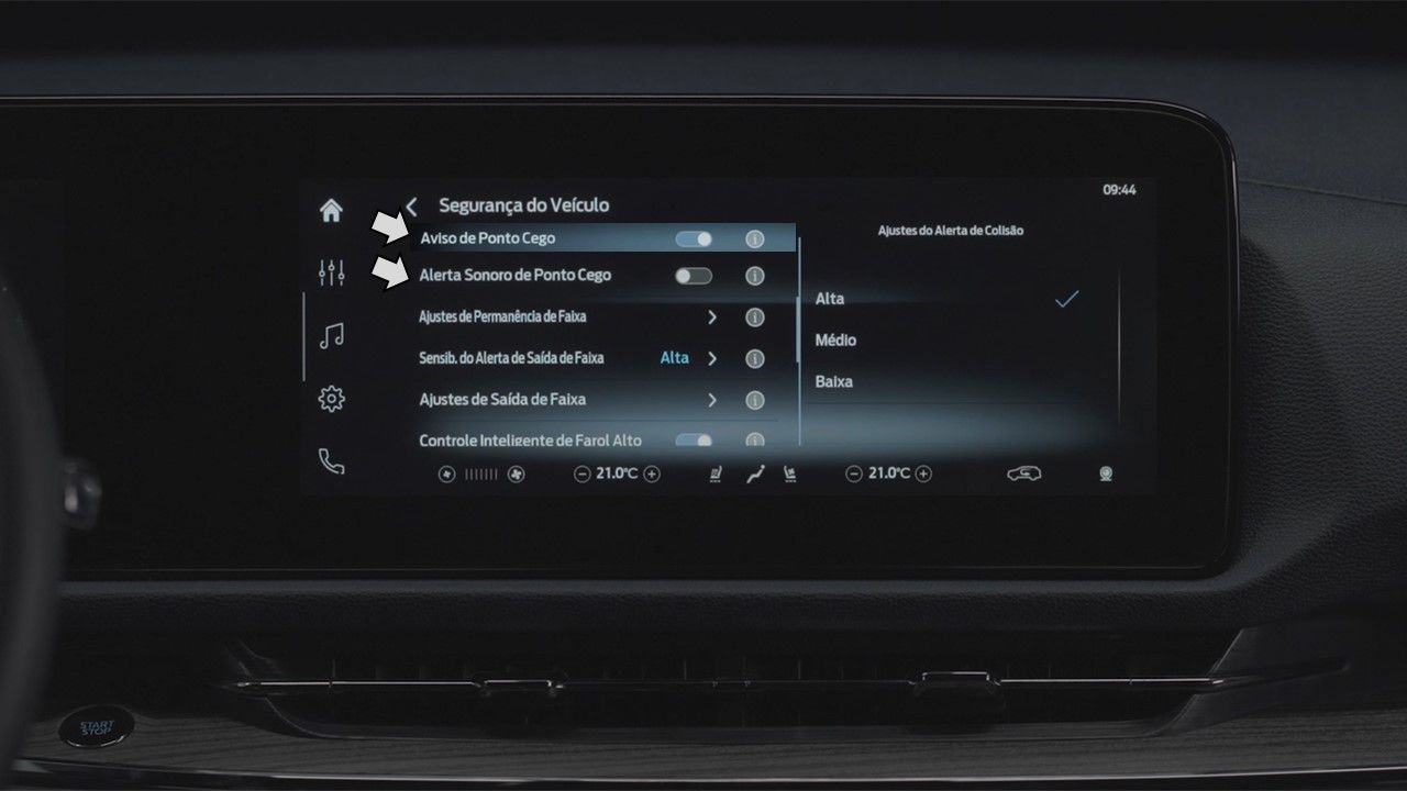 Monitoramento de Ponto-Cego (BLIS)