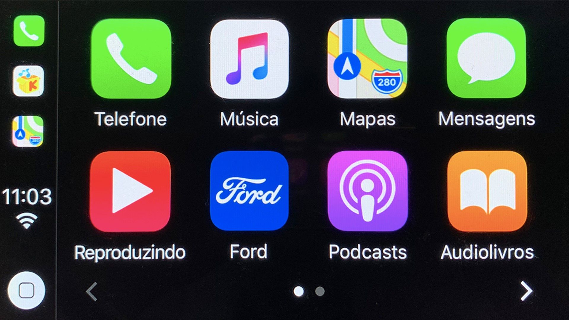 Conectividade por Cabo com Android Auto / Apple CarPlay