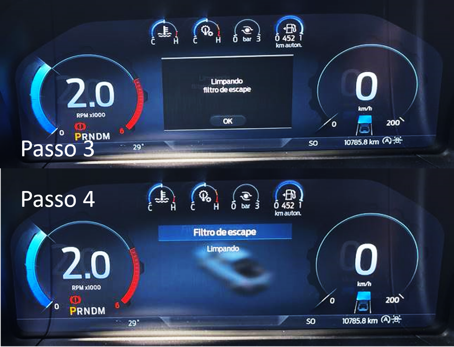 Regeneração do Filtro de Partículas